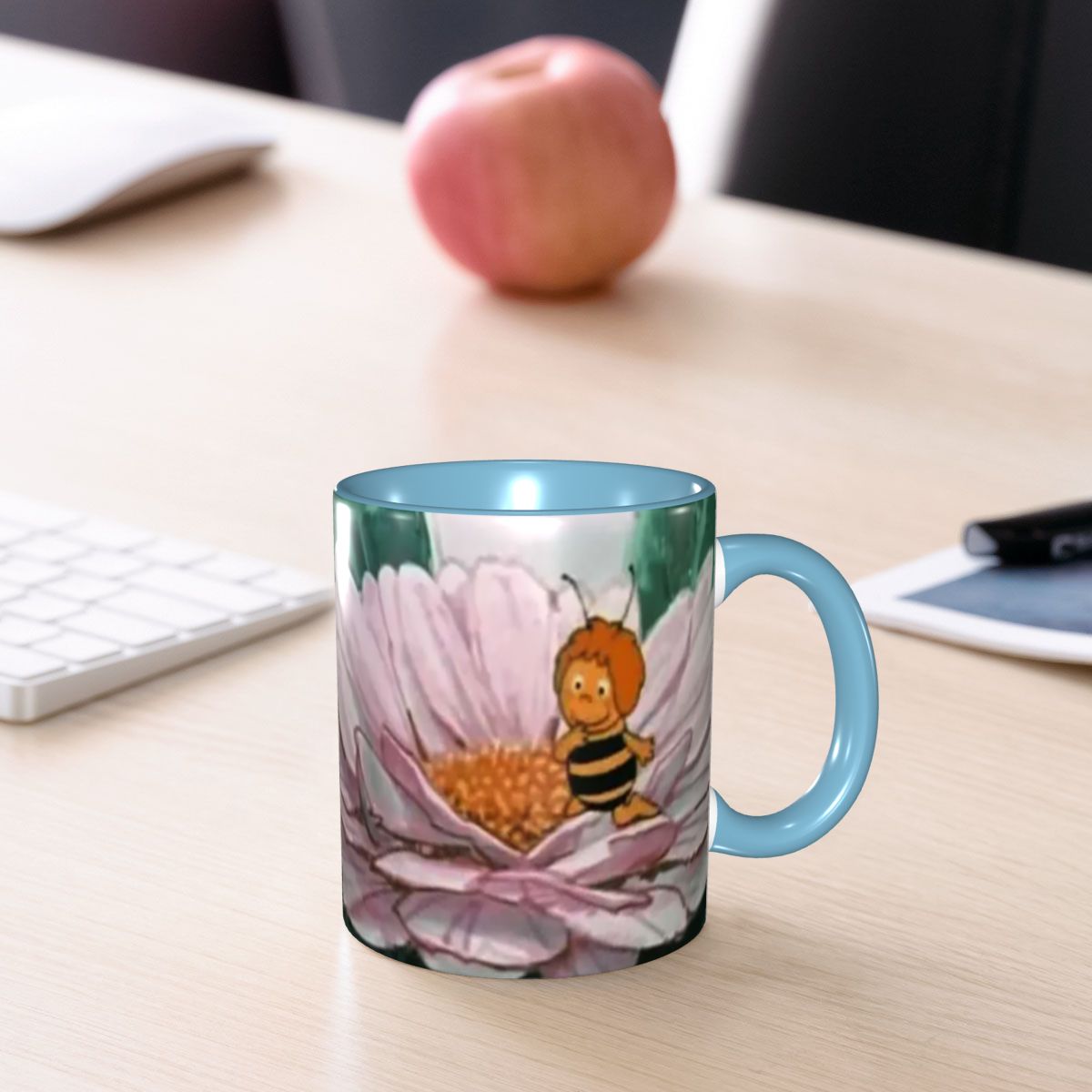 Maya Coffee & Tea Ulasan - マヤ・ザ・ビー マグカップ 面白いセラミック製コーヒーカップ ティーカップ ミルクカップ ドリンクウェア