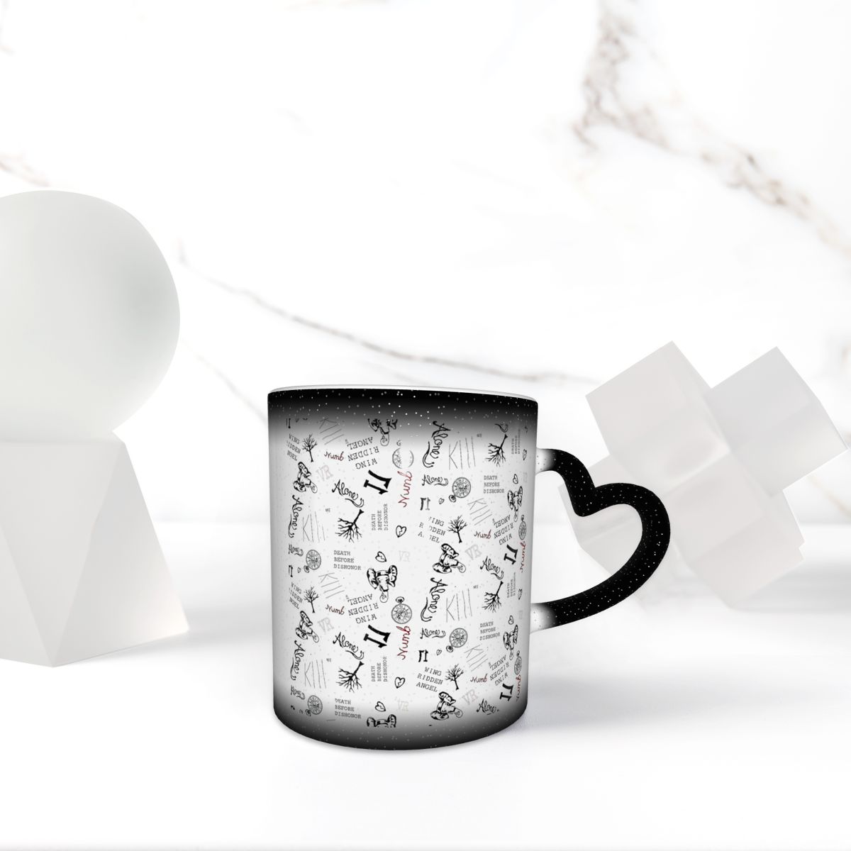 Wallpaper Coffee And Tea - XXXTentacionのタトゥー柄壁紙バックパックマグカップ、面白いセラミックコーヒーカップ、ティーマグ、ミルクカップ、ドリンクウェア、女性男性へのギフト