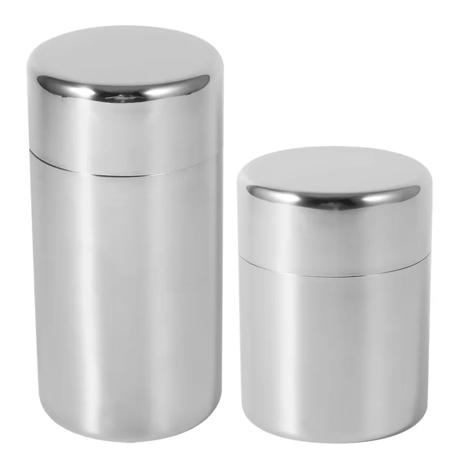 Coffee Tea Sugar Container Set - ステンレス製茶葉缶キャニスター容器 家庭用キッチンキャニスター 茶 コーヒー 砂糖保存缶