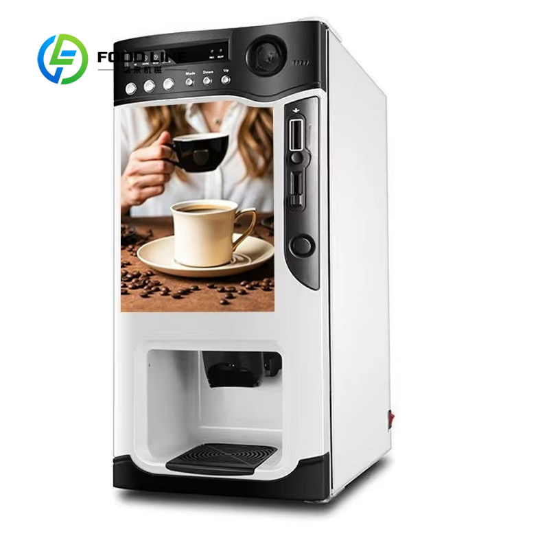 Coffee Tea Vending Machine For Office - 業務用オールインワンオフィスデスクトップコーヒーメーカー自動インスタントティー＆ミルク自動販売機
