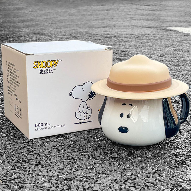 Good Coffee Tea - スヌーピーセラミックマグかわいい漫画アニメコーヒーカップかわいいオフィスティーウォーターカップ美しいドリンクカップ友人ギフトホームギフト