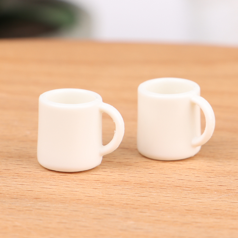 4 ピース/セット 1:12 ドールハウスミニチュアカップ白 - Coffee Y Tea のレビューと価格