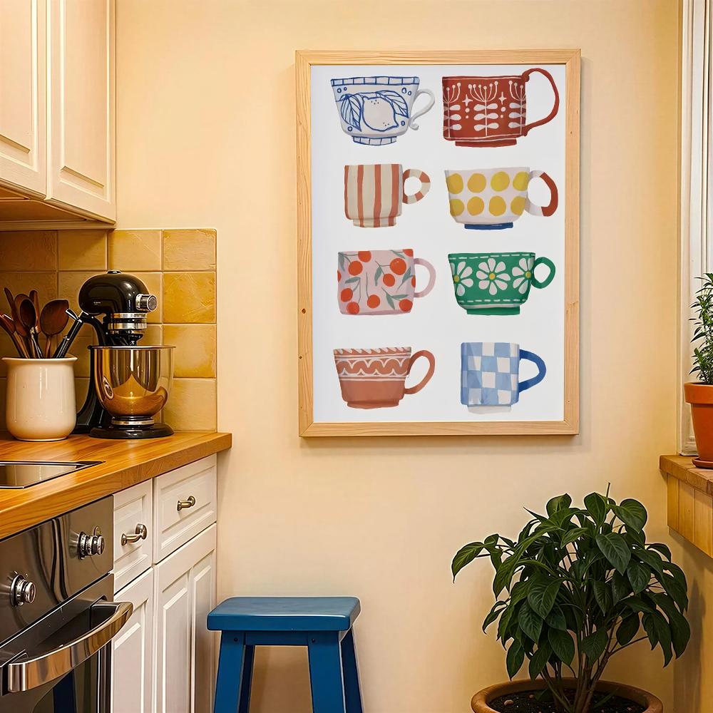 フランスのティーカップ HDウォールアートポスター ヴィンテ - Wallpaper Coffee And Tea のレビューと価格