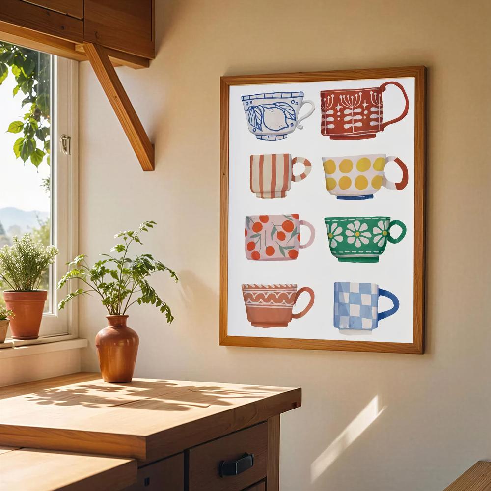 フランスのティーカップ HDウォールアートポスター ヴィンテ - Wallpaper Coffee And Tea のレビューと価格