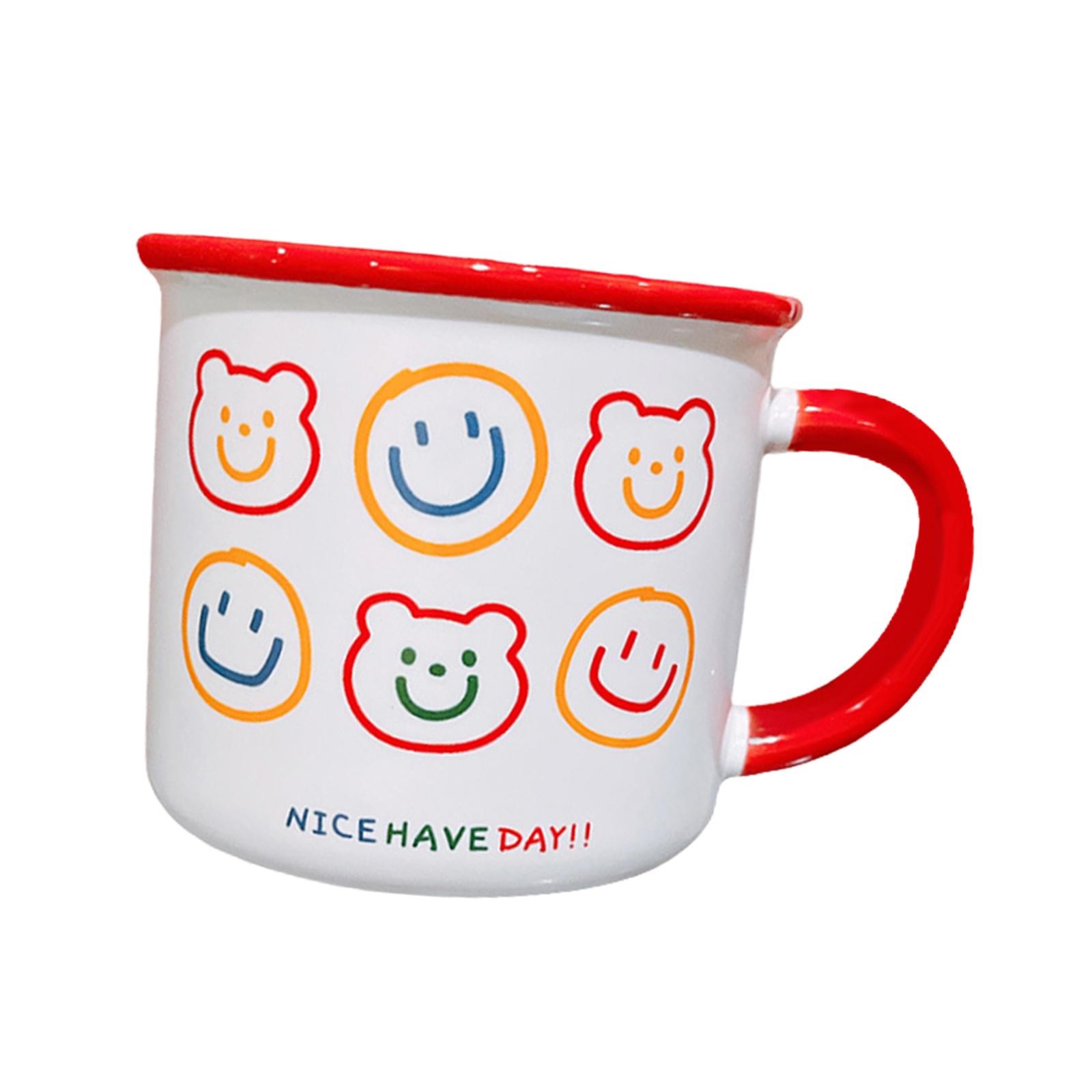 コーヒーセラミックマグカップ 可愛いキッチン食器 ハンドル付 - Morning Tea Coffee のレビューと価格