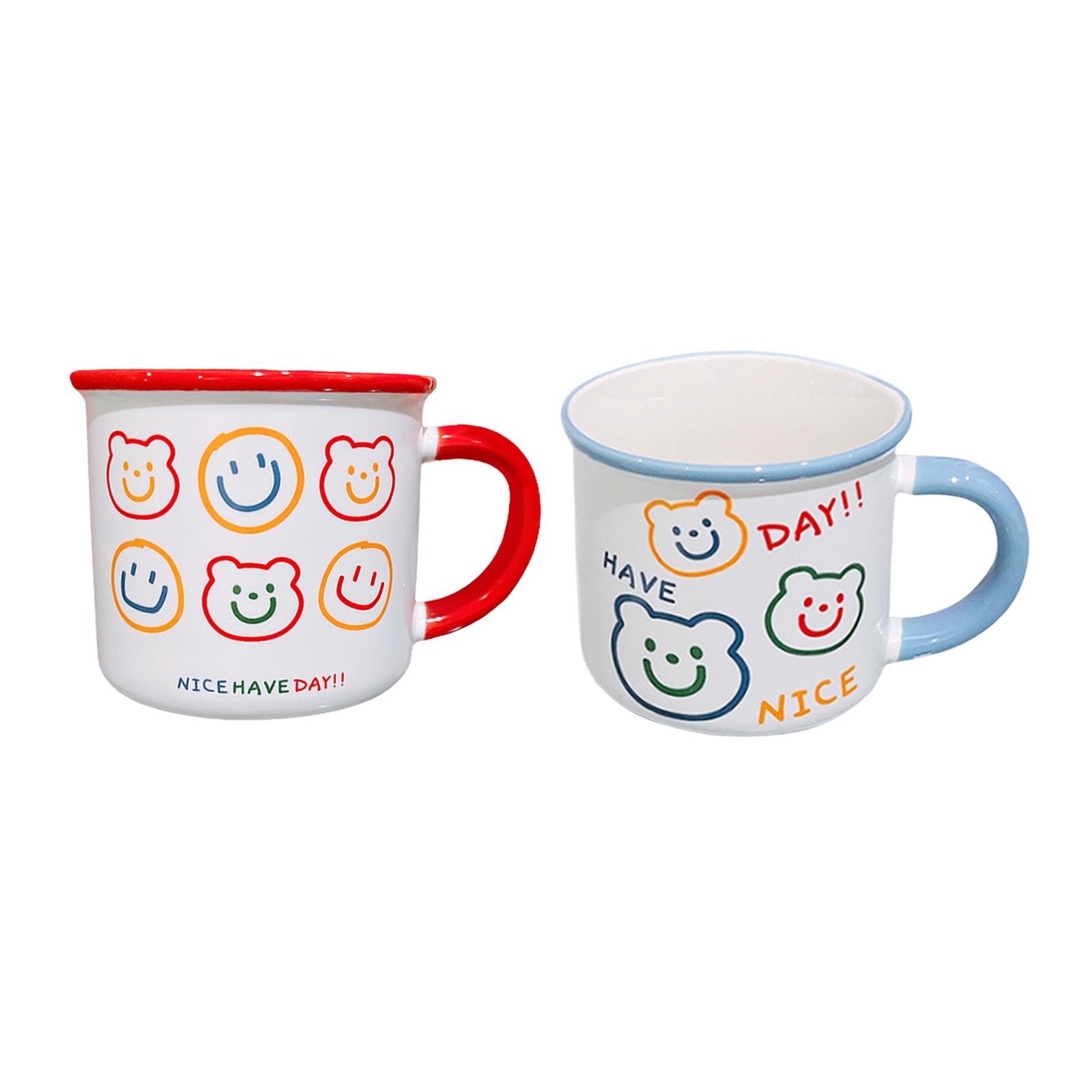 コーヒーセラミックマグカップ 可愛いキッチン食器 ハンドル付 - Morning Tea Coffee のレビューと価格