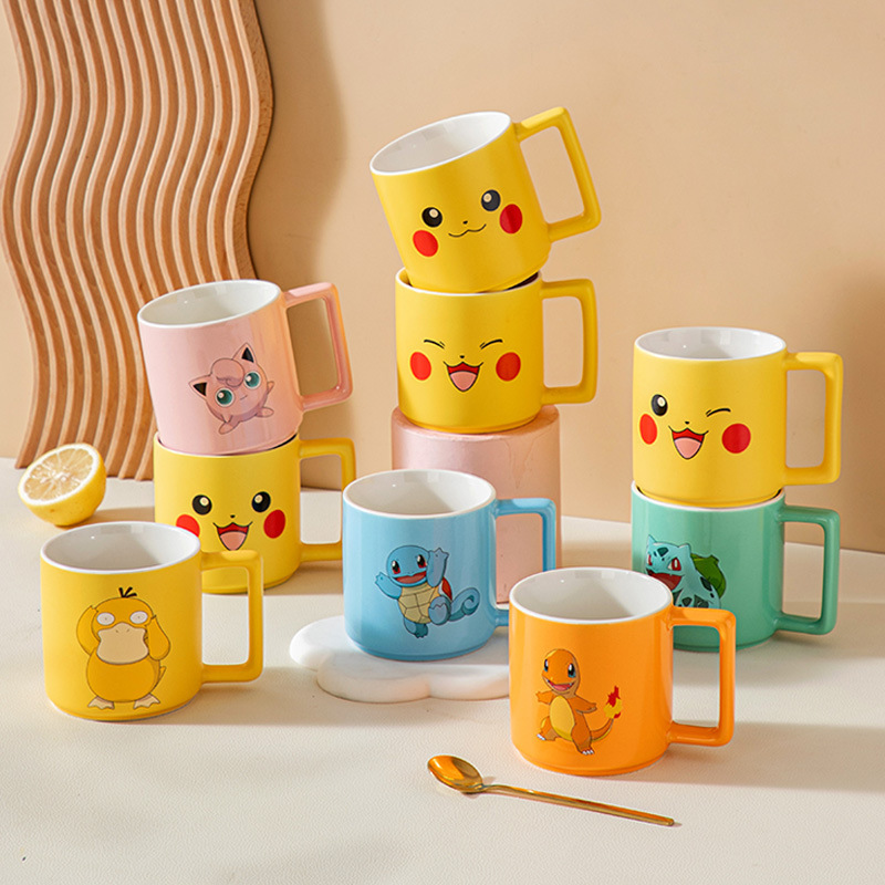 新しい漫画ポケモンピカチュウマグ朝食ミルクカップかわいいドリ - Coffee Y Tea のレビューと価格
