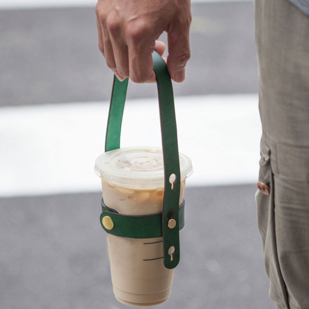 2個入り、PU製ドリンクキャリア、手で持てるコーヒーカバー、 - Morning Tea Coffee のレビューと価格