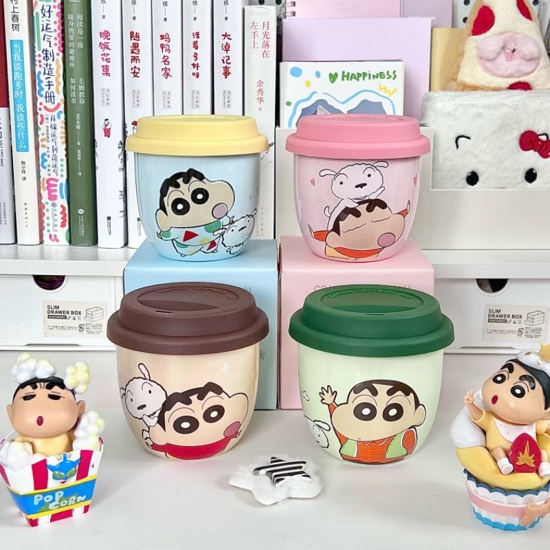 クレヨンしんちゃん ポータブルセラミックコーヒーマグ 蓋付き - Coffee Y Tea のレビューと価格