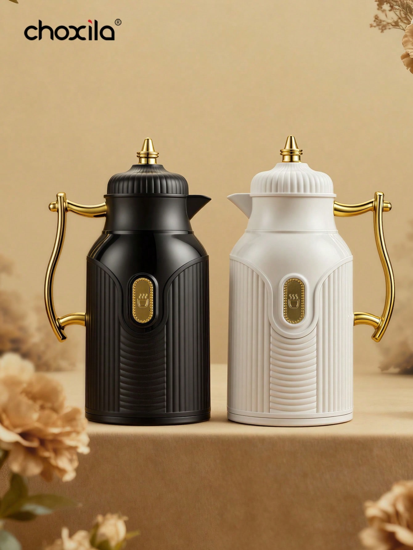 1個入り大容量保温ケトル、金メッキスタイルのティーポット、コ - Coffee Y Tea のレビューと価格