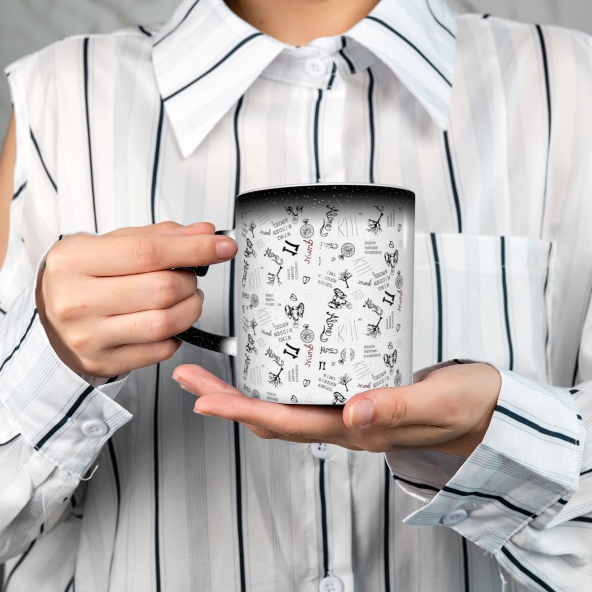 XXXTentacionのタトゥー柄壁紙バックパックマグカッ - Wallpaper Coffee And Tea のレビューと価格