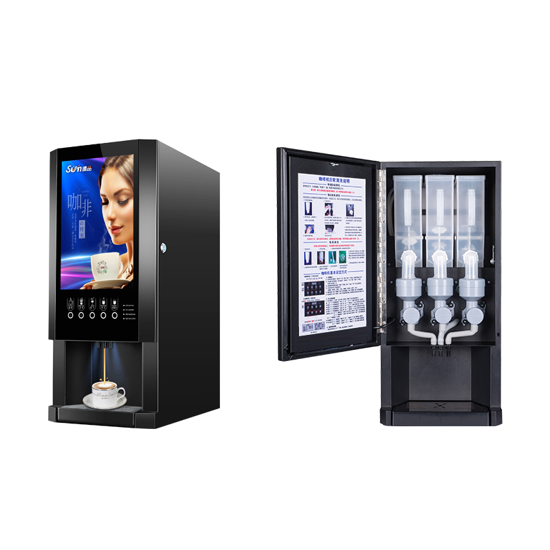 E-30SW自動インスタントコーヒーメーカー業務用ミルクティ - Coffee Tea Vending Machine For Office のレビューと価格