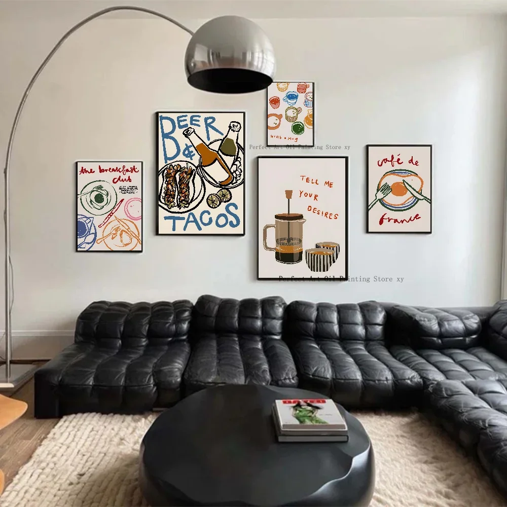 コーヒーショップアフタヌーンクロワッサン、カラフルなレトロな - Coffee And Tea Lyrics のレビューと価格