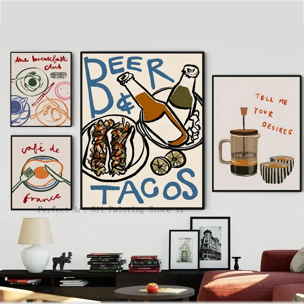 コーヒーショップアフタヌーンクロワッサン、カラフルなレトロな - Coffee And Tea Lyrics のレビューと価格