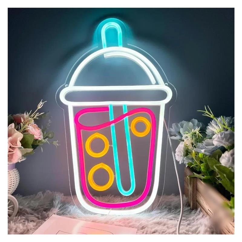 ボバティーネオンサイン、ミルクティーライト、ファーストフード - Wallpaper Coffee And Tea のレビューと価格