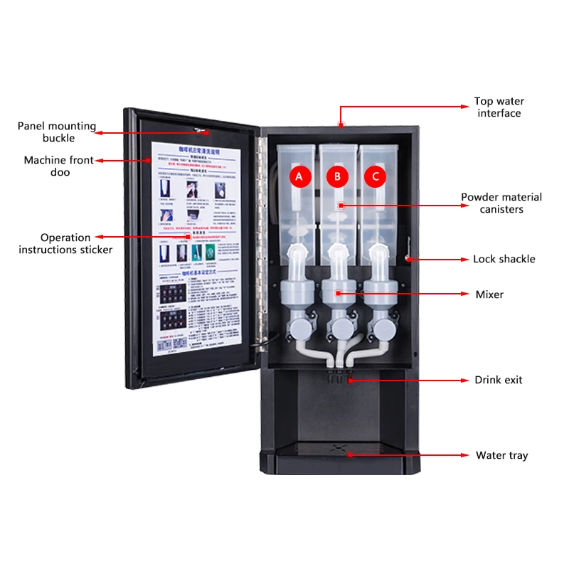 FirmHome StoreE-30SW自動インスタントコー - Coffee Tea Vending Machine For Office のレビューと価格