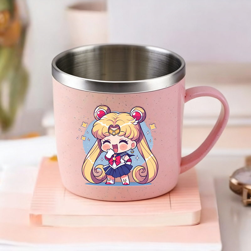 漫画セーラームーンキッズミルクマグカップかわいい女の子ホーム - Coffee Y Tea のレビューと価格