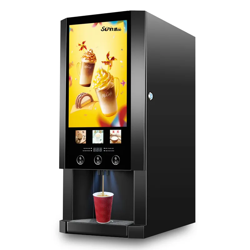 E30S 自動コーヒー自動販売機インスタントミルクティーメー - Coffee Tea Vending Machine For Office のレビューと価格