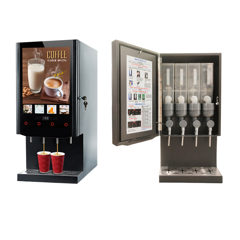 40秒4種類ミルクティー自動販売機セルフサービスインスタント - Coffee Tea Vending Machine For Office のレビューと価格