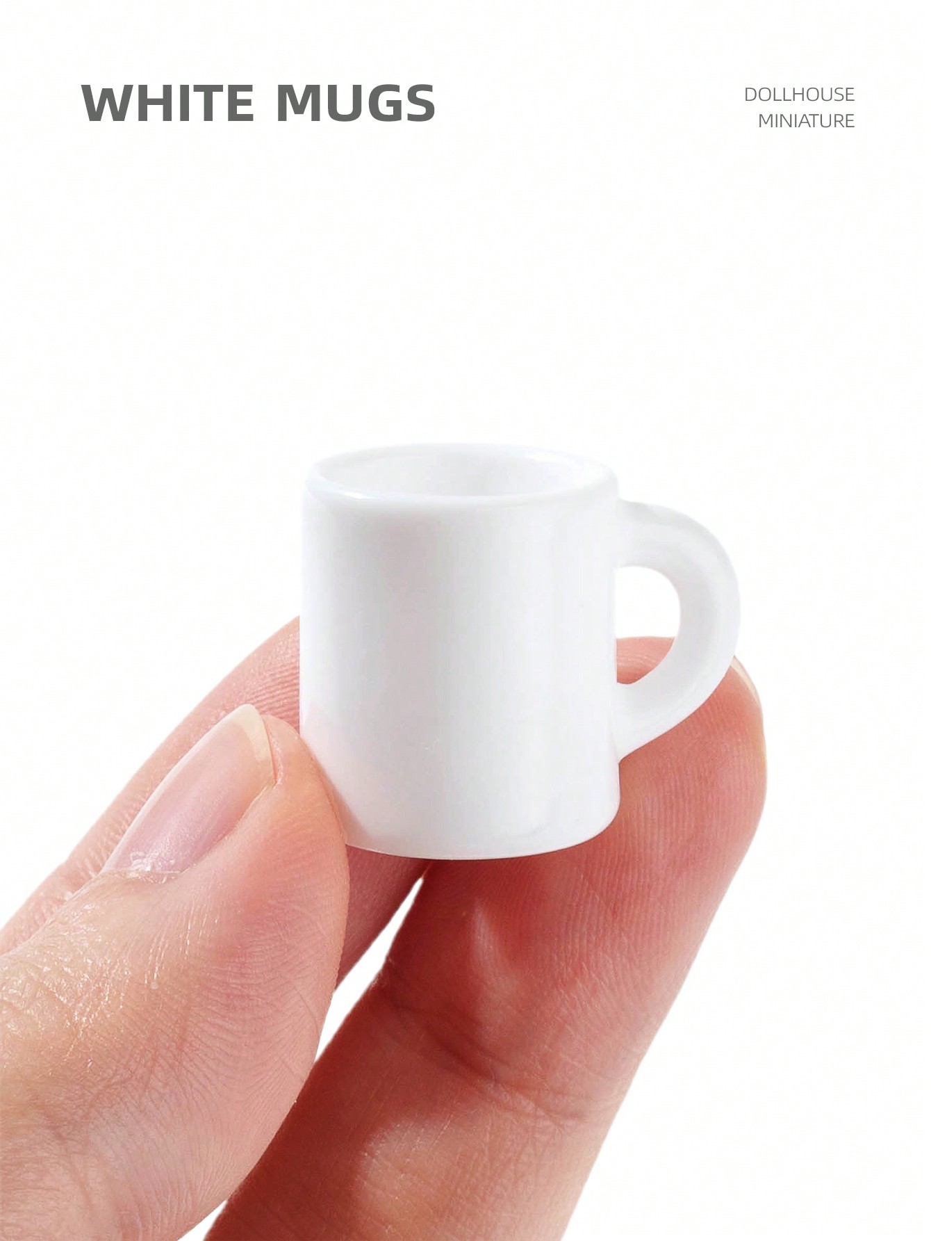 10個入りドールハウスミニチュアホワイトマグカップ：キッチン - Coffee Y Tea のレビューと価格